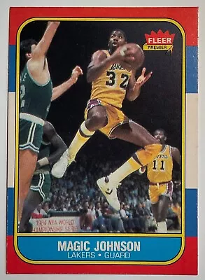 1986-87 Fleer MAGIC JOHNSON Lakers #53 Of 132 • $15.50
