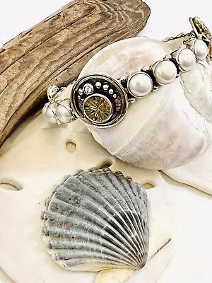 Echo Of The Dreamer -Mars And Valentine Sea Life Bangle Bracelet. • $540