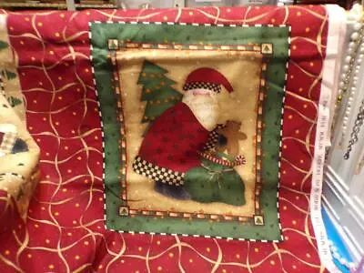 Fabric-Mumms The Word- Debbie Mumm Santa Claus  Blocks  4 Yds  #2788 • $14.99