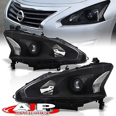 Black Clear Driving Halogen Head Lights Lamps For 2013-2015 Nissan Altima Sedan • $104.99