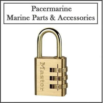 Masterlock Padlock Brass Finish 30mm Combination • £14.47