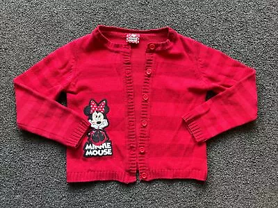 Minnie Mouse Girls Age 7-8 Years Red Cardigan Button Up  • £1