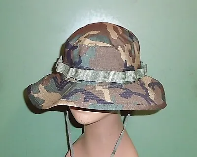 Vintage Vietnam Era ERDL Camo Ripstop Jungle Boonie Hat Cap Type II All Sizes • $26.99