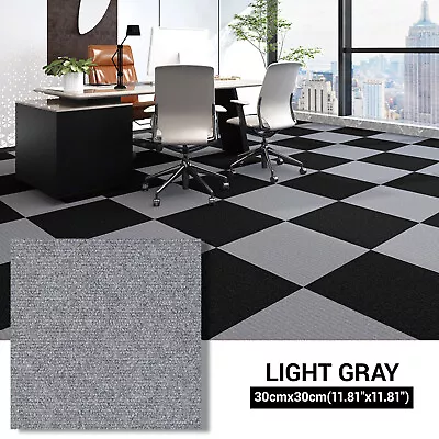 1-50pcs Self Adhesive Carpet Tiles Commercial Office Home Shop Retail Flooring • $11.99