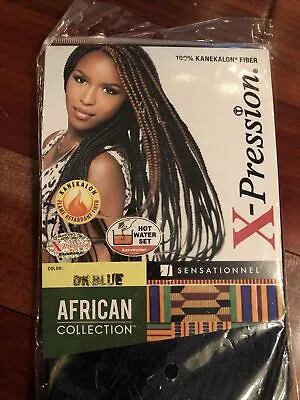 $19.99 • Buy Sensationnel X-Pression Dk Blue 82  Braid 100% Kanekalon Hair African Collection