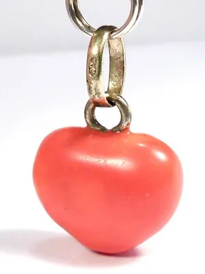 LINKS OF LONDON CHARM SILVER & RED ENAMEL LOVE HEART PENDANT Bracelet • £14.95