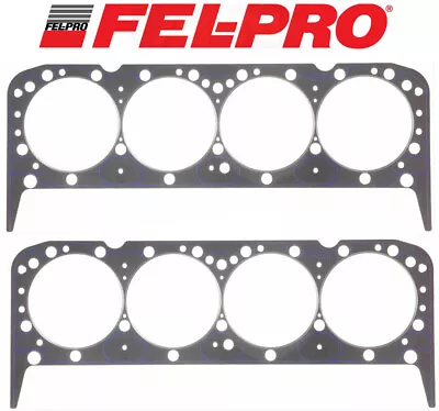 FEL PRO Performance 1045 Head Gaskets/2 LOC WIRE For Chevy SB 327 350 383 400 • $169.98