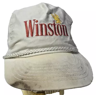 Winston Baseball Hat Cap  Cigarettes Vintage Well Loved • $9.99