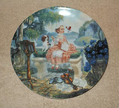 KNOWLES Scott Gustafson LITTLE MISS MUFFET Nursery Rhyme Plate - No 5483A  • $7.99