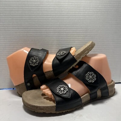 £23.67 • Buy Haflinger Women's Size 42/10 Comfort Mules Clog Sandals Flats Black Leather GB-9