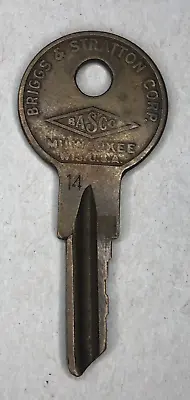 Vintage Basco Briggs & Stratton Corp TRUNK Key # 14 Car Automobile GM Chevy? • $24.95