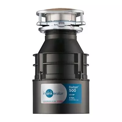 InSinkErator Badger 500 1/2 HP Continuous Feed Kitchen Garbage Disposal Standa • $84.95