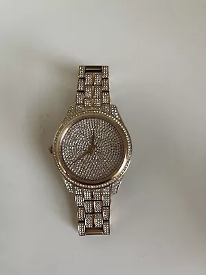 $125 • Buy New Without Tag Michael Kors DARCI PAVE CRYSTAL ROSE GOLD WOMEN'S WATCH 
