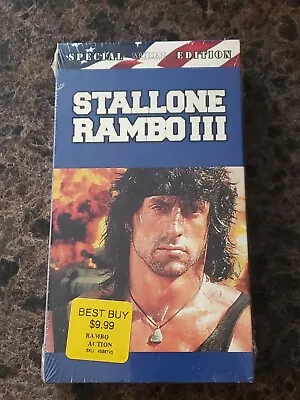BRAND NEW Rambo 3 (VHS 2002) Sylvester Stallone RARE Sealed OOP Watermarks • $19.99