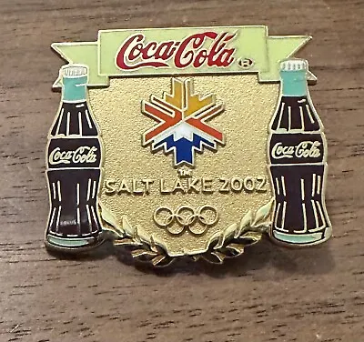 Salt Lake City 2002 Coca-Cola Coke Bottles Olympic Pin • $5