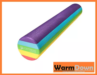 $75 • Buy FORTRESS LONG 90cm ROUND FOAM ROLLER / RAINBOW