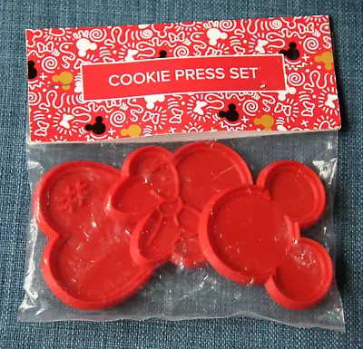 Disney Drop 2021 Cookie Press Set (Cutters) Minnie Mickey Mouse Heart ~ NIP New • $5.95