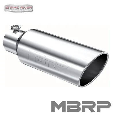 Mbrp Stainless Steel Diesel Exhaust Tip 4  Inlet 6  Outlet 18  Rolled End T5130 • $119.99