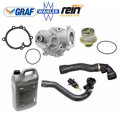 For BMW E46 M3 Water Pump & Thermostat + Upper Lower Hose Sensor Coolant Kit OES • $244.38