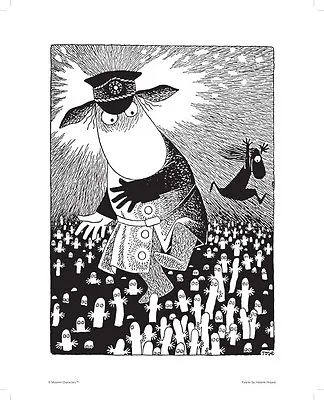 Moomin Poster Police Chief 24 X 30 Cm • $14.45