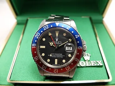 Rolex Vintage 1983 Stainless Steel Pepsi Gmt Master 16750 Beautiful Patina Dial • $17500