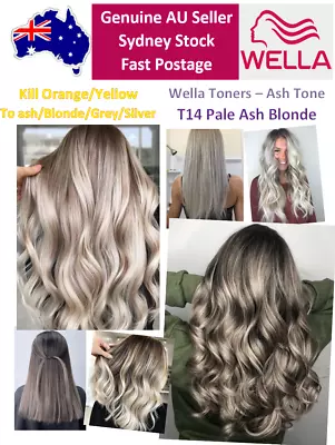 AU Stock Wella Color Charm Permanent Liquid Toner T14 PALE ASH BLONDE • $27.55