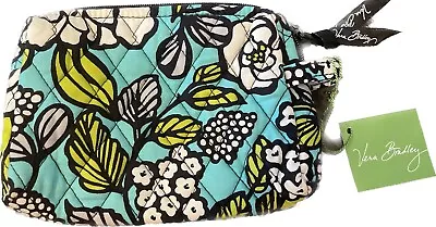 Vera Bradley Island Blooms Small Cosmetic Bag Cute Floral NWT Blue Green • $18.99