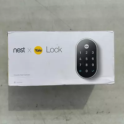 Nest X Yale Lock (Satin Nickel) With Nest Connect • $30