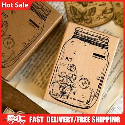 Aesthetic Bottle Stamps Art Craft Rubber Stamps Cards Decoration For Card Making • £7.43