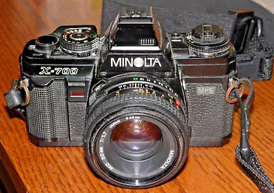 MINOLTA X-700 35mm SLR Film Camera MD 50mm F/1.7 Minolta Lens W/Strap • $89.95