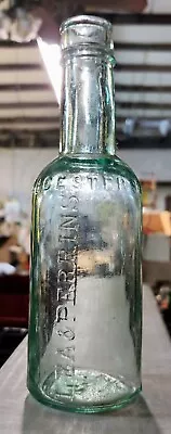 Rustic Antique Aqua Green Bottle LEA & PERRINS WORCESTERSHIRE SAUCE 7  • $6.89