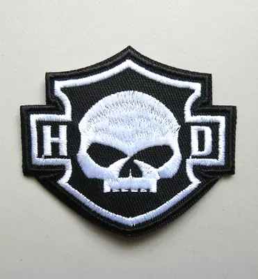 Harley Davidson Motorcycles Hd Skull Bikers Vest Jacket Hat Iron On Thin Patch • $4.99