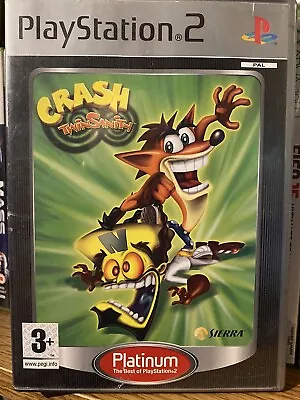 Crash Twinsanity Sony PlayStation 2 PS2 Game Platinum Complete Disc Nice Refurb • £9.95