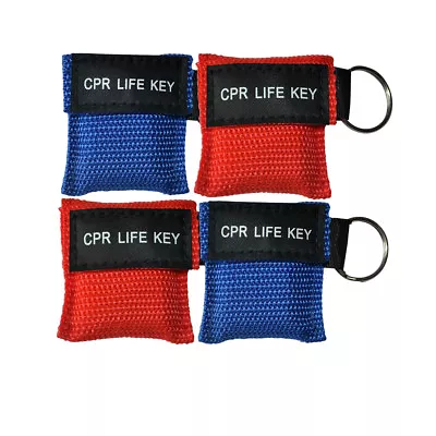 12pcs/pack CPR Face Shield One Way Valve Keychain Resuscitation Training Shield • £10.32