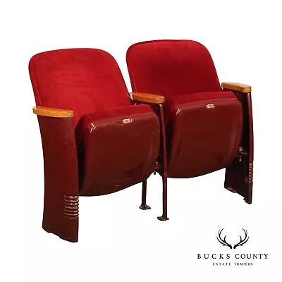 Art Deco Pair Of Movie Theater Seats • $795