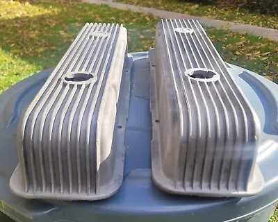 Cal-Custom Finned Chevy SBC 283 305 327 350 400 Valve Covers  Vintage 1960's  • $140
