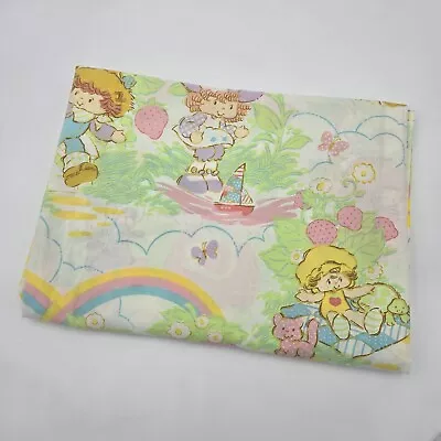 Vintage Strawberry Shortcake Flat Sheet TWIN 1980 • $29.99