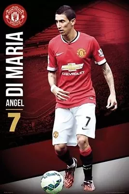 SOCCER POSTER Angel Di Maria Manchester United 2014-2015 • $9.68