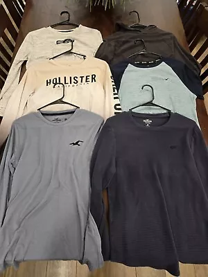 Lot Of 6 Mens Hollister  Long Sleeve Shirts Size XS • $29.99