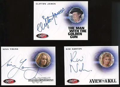 James Bond 50th Anniversary AUTO/Autograph A200 -CLIFTON JAMES As SHERIFF PEPPER • $125.95