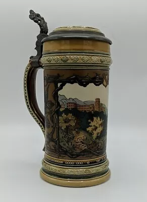 Mettlach Villeroy & Boch Stein #1675 View Of Heidelberg 1/2 Liter Germany • $379.98