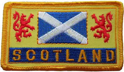 Scotland Saltire & Lions Rampant Embroidered Patch  • £5.50