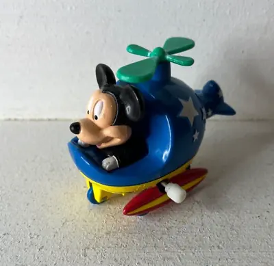 Mickey Mouse Wind-Up Toy Vintage 1990s China Disney Mickey In Helicopter • $5.99