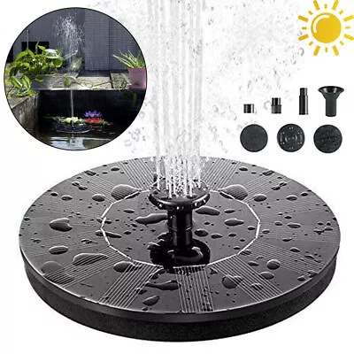 £16.49 • Buy Solar Fountain Floating Pump Water Feature Garden Pool Bird Bath Pond Outdoor UK