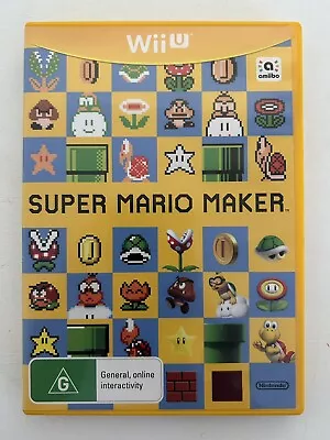 Super Mario Maker Nintendo Wii U - Free Next Day Shipping • $14.95