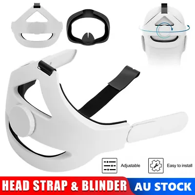 $34.95 • Buy Head Strap For Oculus Quest 2 VR Eye Patch Cushion Pad Access Supporting Reality