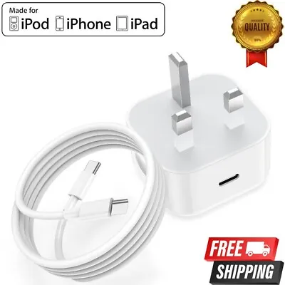 For IPad Air 4th5th Gen 10.9 /Mini 6/Pro 12.9  USB-C Fast Charger Plug/ Cable • £10.67