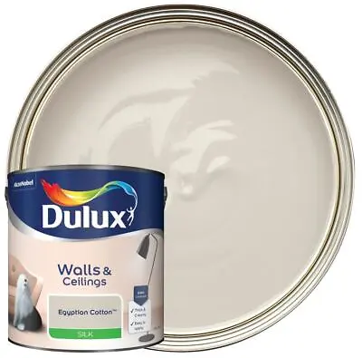 £21 • Buy Dulux Silk Emulsion Paint - Egyptian Cotton