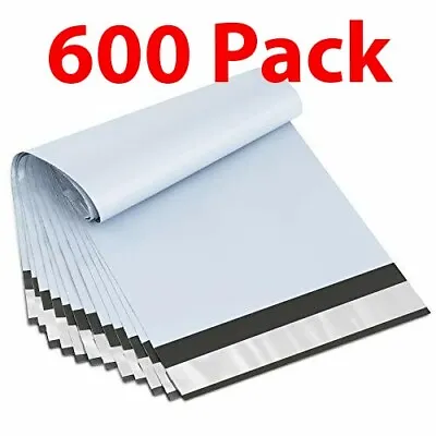 600 Pack Poly Mailers 6x9 Inch Mini #1 Shipping Bags Strong Mailing White • $18