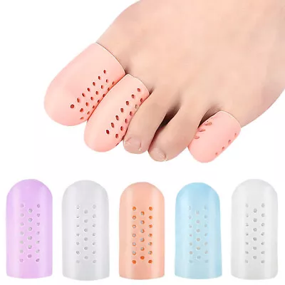 1 Pair Finger Toe Protector Silicone Gel Cover Cap Toe Separator Pain ReliFM • $1.07